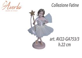 Fatina In Piedi Media Bianca H.22 Cm In Porcellana Di Capodimonte Collezione Fatine Completa Di Astuccio Cilindro
