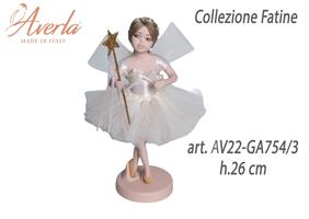 Fatina In Piedi Alta Bianca H.26 Cm In Porcellana Di Capodimonte Collezione Fatine Completa Di Astuccio Cilindro