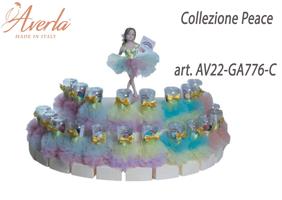 Cesto Con 20 Calici Della Pace 5 Colori Assortiti Collezione Peace