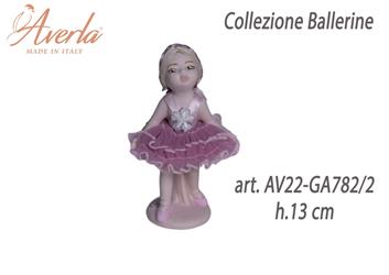Ballerina In Piedi Piccola Rosa Antico In Porcellana Di Capodimonte H.13 Cm Collezione Ballerine Completa Di Astuccio Cilindro