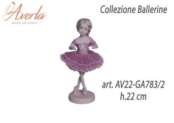 Ballerina In Piedi Media Rosa Antico In Porcellana Di Capodimonte H.22 Cm Collezione Ballerine Completa Di Astuccio Cilindro