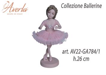 Ballerina In Piedi Alta Rosa Baby In Porcellana Di Capodimonte H.26 Cm Collezione Ballerine Completa Di Astuccio Cilindro