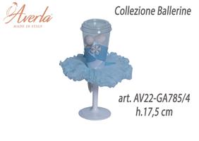 Calice Azzurro Kristal H.17,5 Cm Collezione Ballerine
