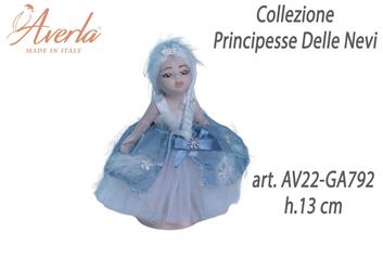 Principessa Delle Nevi In Piedi Piccola H.13 Cm In Porcellana Di Capodimonte Completa Di Astuccio Cilindro Collezione Principesse Delle Nevi