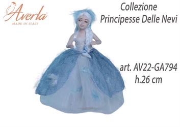 Principessa Delle Nevi In Piedi Grande H.26 Cm In Porcellana Di Capodimonte Completa Di Astuccio Cilindro Collezione Principesse Delle Nevi