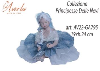 Principessa Delle Nevi Seduta Max 19xh.24 Cm In Porcellana Di Capodimonte Completa Di Astuccio Cilindro Collezione Principesse Delle Nevi