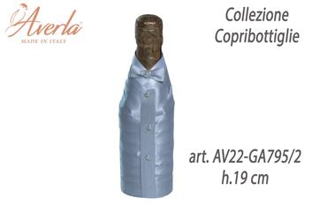 Copribottiglia Prince Grigio Perla Completo Di Spumantino Maschio H.19 Cm Completo Di Shopper Collezione Copribottiglie