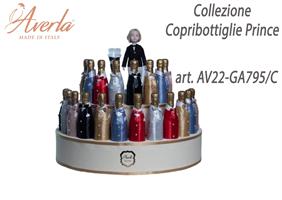Cesto Con 20 Copribottiglia Prince Assostiti Completo Di Spumantini Maschio Collezione Copribottiglie