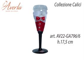 Calice Prince Rosso H.17,5 Cm Collezione Calici