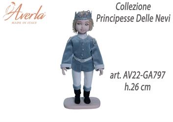 Principe In Porcellana Di Capodimonte H.26 Cm Completo Di Astuccio Cilindro Collezione Principesse Delle Nevi