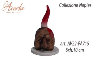 Corno Con Testa E Basetta In Porcellana Di Capodimonte 6xh.10 Cm Completo Di Astuccio Cilindro Collezione Naples
