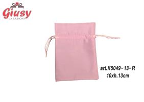 Sacchetto In Raso Colore Rosa 10xH.13 Cm 10*500