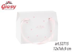 Astuccio Carta Pieghevole Firmato le Stelle Con Decori Rosa 12x7x9 10*100