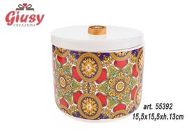 Scatola In Porcellana Collezione Royal Carousel 15,5x15,5xh.13cm 1*8