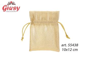 Sacchetto In Tessuto Colore Oro 10xh.12 Cm