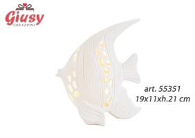 Pesce Porcellana Led 19x11xh.21cm 1*12