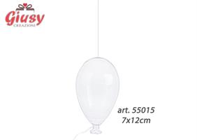 Palloncino Vetro Appendino 7x12cm 6*48