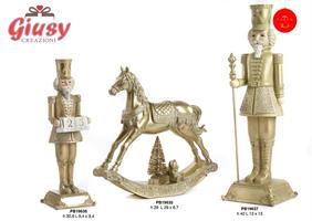 Antico Generale In Resina Colore Oro H.42 Cm 1*6
