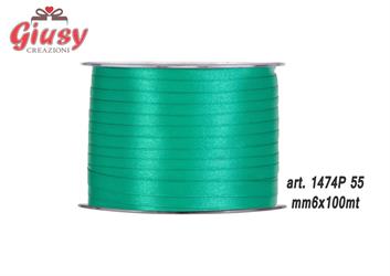 Nastro Doppio Raso Mm6x10 Metri Colore Light Tiffany