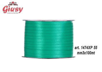 Nastro Doppio Raso Mm3x100 Metri Colore Light Tiffany