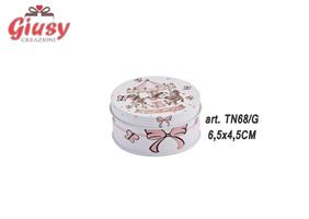 Scatola Piccola In Metallo 6,5X4,5 Cm Decoro Carousel Girl 6*240