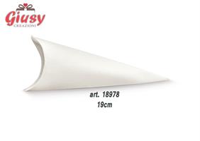 Cono Busta Decoro Fibra Bianco h.19 Cm 10*200