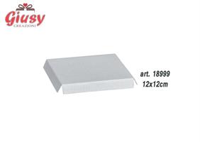 Fondo Rialzato Decoro Fibra Bianco 12x12 Cm 10*200