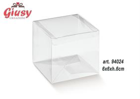 Scatola Automatica Trasparente In Pvc 6x6xh.6 Cm 10*200