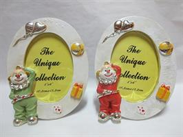 Portafoto Clown 16Cm 2 Soggetti Assortiti 2*36
