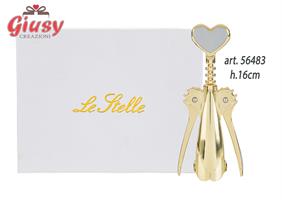 Apribottiglie In Metallo Color Oro H.16 Cm Completo Di Scatola 1*48