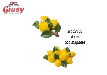 Limoni In Resina Con Magnete 2 Soggetti Assortiti 6 Cm 12*144
