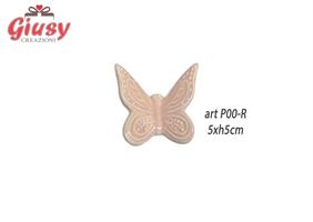 Magnete Farfalla In Porcellana Color Rosa 5xH.5 Cm 24*216