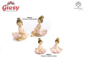Ballerina Spiritosa In Resina Seduta 2 Soggetti Assortiti H.5,7 Cm 6*120