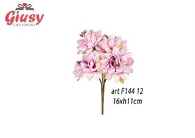Set Da 4 Ortensie Color Fuchsia 16xH.11 Cm