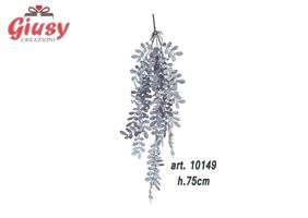 Cascata A Foglie Artificiale Color Blu H.75 Cm 12*72