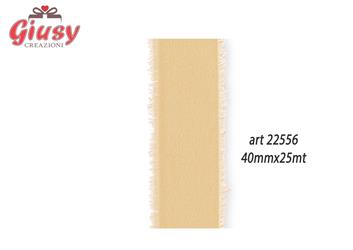 Nastro Sfrangiato In Raso Color Oro 40Mmx25 Metri 4*24