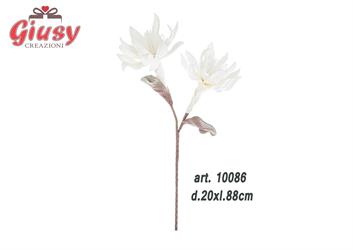 Fiore Artificiale Color Bianco Diametro 20 x Lunghezza 88 Cm 12*96