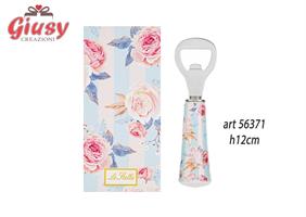 Apribottiglia Collezione Stripes Abd Roses H.12 Cm Completo Di Astuccio 1*36