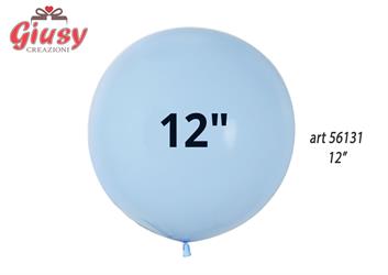 Busta Da 50 Palloncini In Lattice Da 12 Maca Colors Celeste 6*100