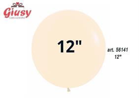 Busta Da 50 Palloncini In Lattice Da 12 Matte Colors Panna 6*100