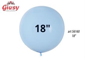 Busta Da 25 Palloncini In Lattice Da 18 Maca Colors Celeste 6*50