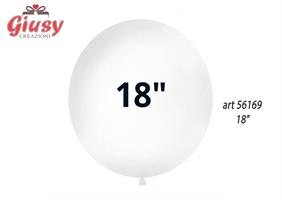 Busta Da 25 Palloncini In Lattice Da 18 Matte Colors Bianco 6*50