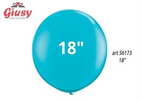 Busta Da 25 Palloncini In Lattice Da 18 Matte Colors Turchese 6*50