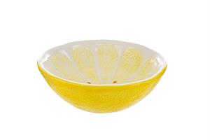Svuotatasche In Ceramica Decoro Limoni 19x19xH.6 Cm 1*12