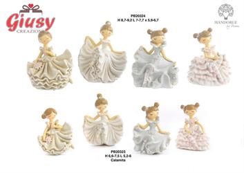 Calamita Ballerina Spiritosa  Con Vestito Ampio In Resina 4 Soggetti Assortiti H.7,5 Cm 12*192