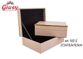 Set 2 Bauletti In Legno Color Marsala 27,5x19,5xH.10,5 Cm 1*8