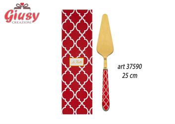 Paletta Torta Con Decoro Rosso 25 Cm Completo Di Scatola 1*24