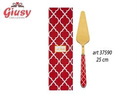 Paletta Torta Con Decoro Rosso 25 Cm Completo Di Scatola 1*24