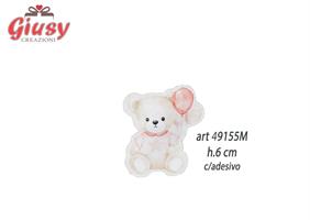 Applicazione Orsetta Con Adesivo H.6 Cm 24*480