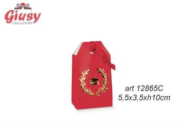 Tag Laurea Con Corona D'Alloro Oro 5,5x3,5xH.10 Cm 10*200